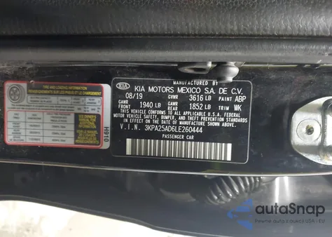 2020 Kia Rio 5-Door S from USA, damaged, VIN 3KPA25AD6LE260444